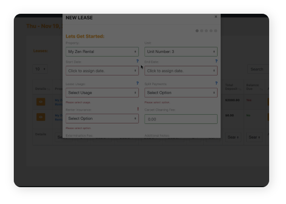 Lease Agreement Tool